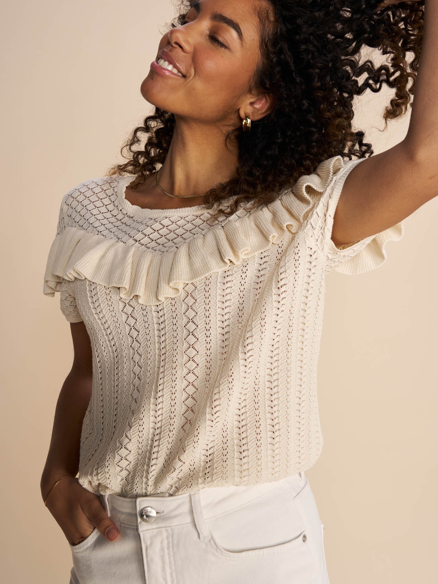 Modelshot / Ecru / Detail